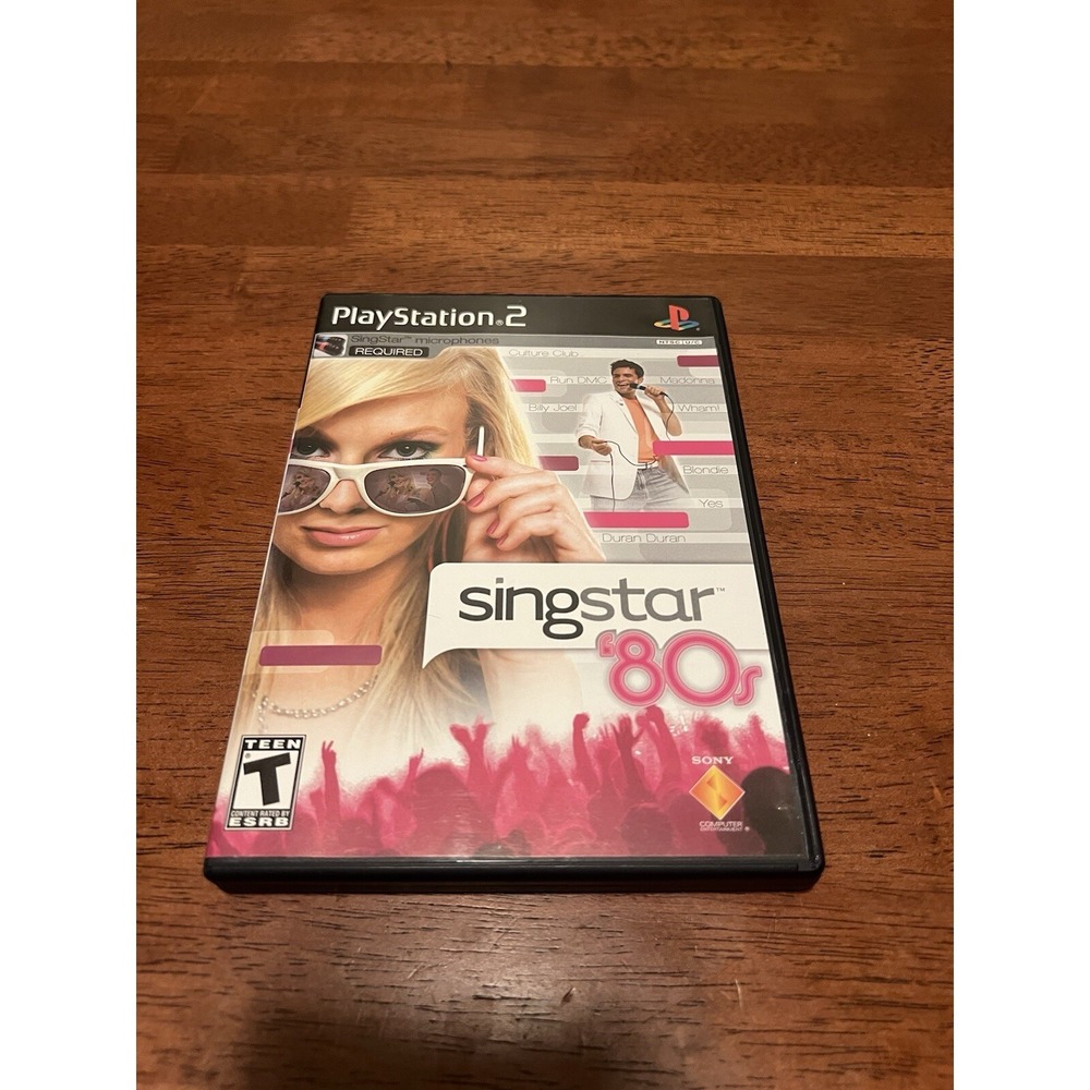 SingStar 80s Sony PlayStation 2 PS2 Game CIB Complete with Manual SCUS-97616
